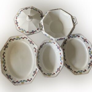5 Piece "Devonshire" Serving Set by Johnson Bros England
